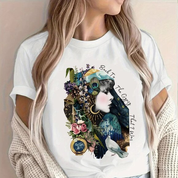 Stephanie P Other - Stevie Nicks Gypsy Graphic T-Shirt Retro Rock Band Fan Tee Back to the Gypsy